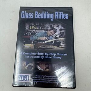 AGI Glass Bedding Rifles DVD Gene Shuey Gunsmithing Course #4014 New Sealed